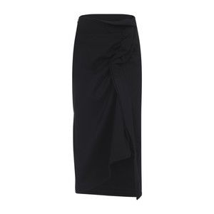 Dries Van Noten Black Midi Skirt With High Waist - NWT